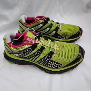 Salomon XR Mission 1 Running Hiking Shoes Sneakers Women's 10 Green Pink Gym